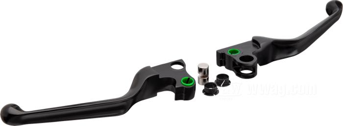 Hand brake/clutch lever »Ergonomic«; fits models 1982-1995; aluminum, black, powder-coated; gross weight: 243 g