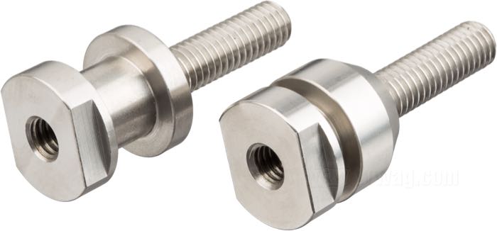 Stud kit »Quicklock« by Lejonkulan; for Lejonkulan Quicklock systems; fits Softail →2017; left + right; stainless steel; thread: 3/8”-16; with spacers; Sweden; gross weight: 157 g