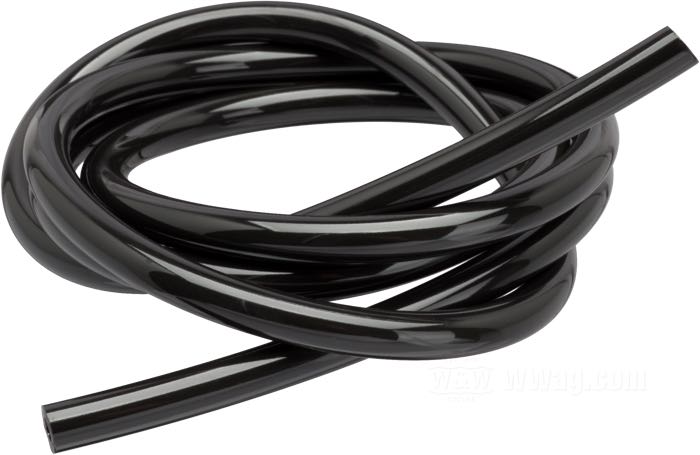 Vent and overflow line by Helix; for Butterfly carburetor; polyurethane, black; outer Ø: 1/4 ”; inner Ø: 1/8 ”; gross weight: 27 g