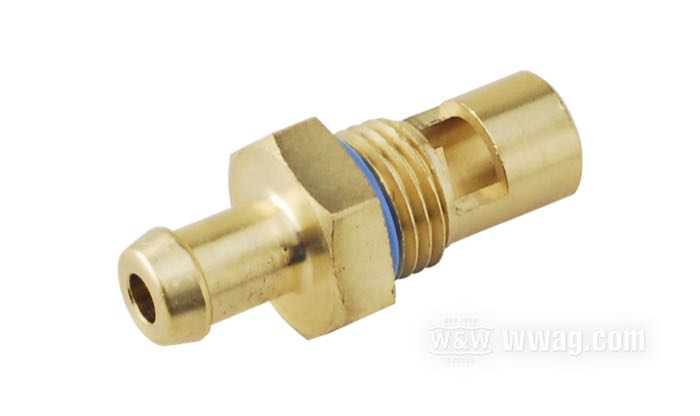 Ventilsitz »Typ C« von S&S; für Schwimmernadelventil; für S&S Super E und G Vergaser; Messing; Gewinde: 1/2”-20; Bruttogewicht: 20 g