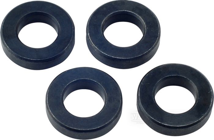 Distanciador de Kibblewhite Precision Machining; apropiado para Big Twin Flatheads 1937-1948; superior, 4 unidades; acero; reemplaza OEM HD 18223-37; peso bruto: 94 g