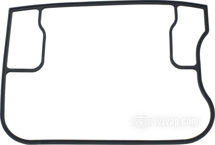 Guarnizione di James Gaskets; per Alloggiamento bilancieri; atto per Big Twin 1992-1998 (Softail →1999); gomma; Punto installazione: superiore / esterno; rimpiazza OEM HD 17356-92; peso lordo: 10 g