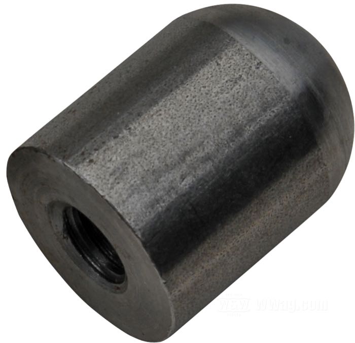 Threaded bung by Lowbrow Customs; steel, with full radius; length: 1”; thread: 5/16”-18; outer Ø: 3/4 ”; USA; gross weight: 45 g