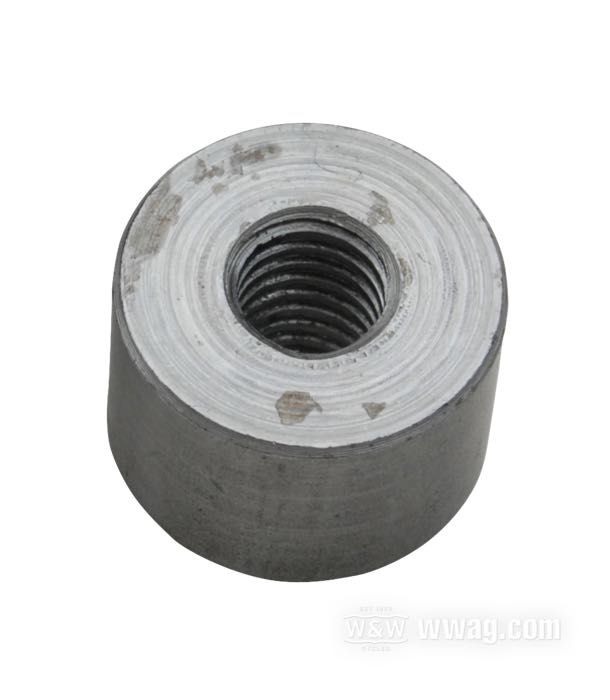 Boccola filettata di Lowbrow Customs; acciaio, cilindrico; lunghezza: 1/2”; filettatura: 5/16”-18; Ø esterno: 3/4 ”; U.S.A.; peso lordo: 25 g