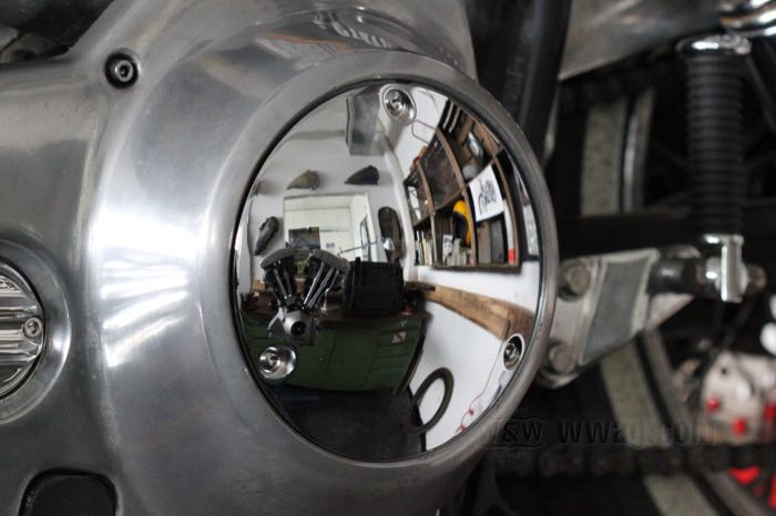 Derby cover »Factory«; fits Big Twin 1970-1998; cast aluminum, chrome-plated; Ø 160 mm; replaces OEM HD 60668-84B, and 25392-84T; gross weight: 300 g