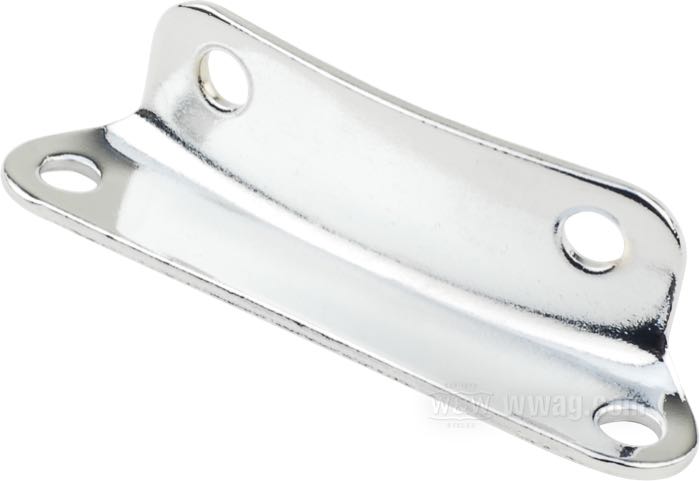 Support de Paughco; pour bac à huile Horseshoe; adaptable à Big Twin 1936-1957; acier, chromé; remplace OEM HD 62585-36; USA; poids brut: 96 g