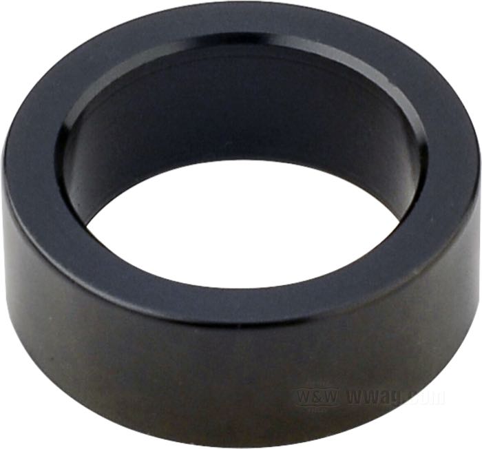 Distanciador de Performance Machine; para lado del embrague; aluminio macizo, anodizado negro; ancho: 1/2”; Ø 1-3/8”; peso bruto: 36 g