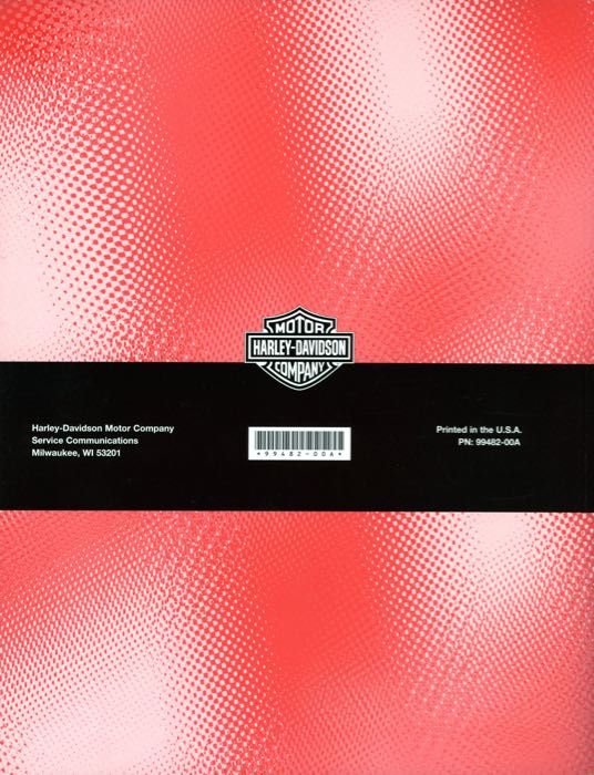Manuel d‘entretien; adaptable à Twin Cam Softail 2000; papier; anglais; remplace OEM HD 99482-00A; poids brut: 1.55 kg