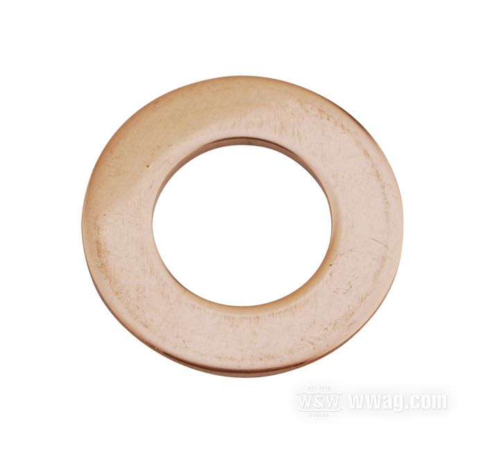 Anlaufscheibe; für Starterwelle; passend für XL 1967-1980, FL 1965-1984, FLT 1980-1988, FX 1971-1985 (außer Belt Drive Mod.), FXR 1982-1986, FXST bis 1988; Kupfer; ersetzt OEM HD 31502-65; Bruttogewicht: 12 g