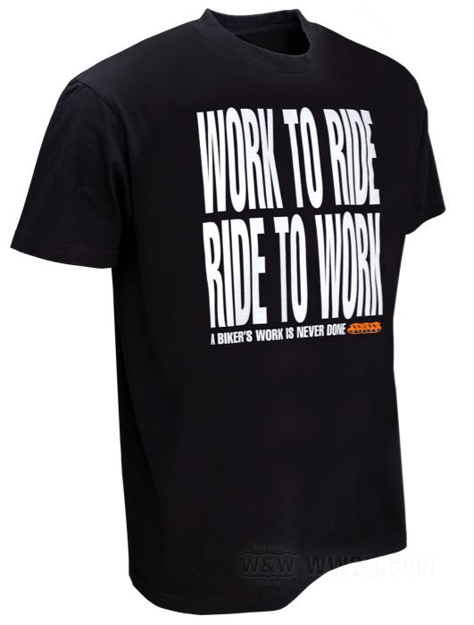 W&W Classic T-Shirts - WORK TO RIDE - RIDE TO WORK