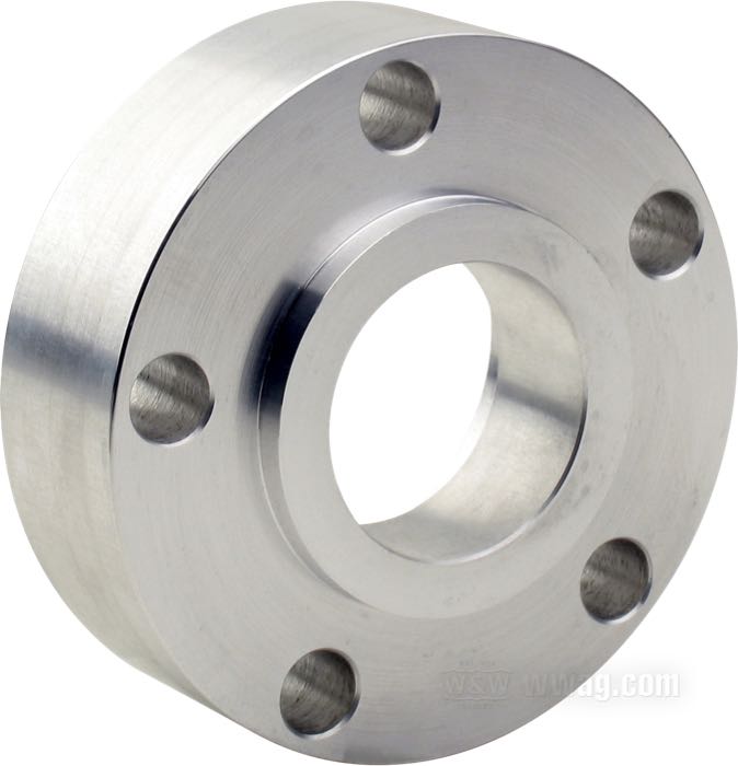 Entretoise de flanc moyeu de Bates; pour Couronne à chaîne / Poulie; adaptable à modèles 1973-1999; alu billet; Ø collier centrage: 50 mm; Ø extér.: 99.5 mm; déport: 30 mm; max. Ø vis de montage: 7/16