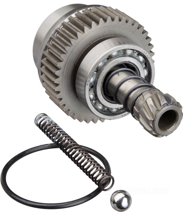 Starterkupplung »OEM«; für Startermotor; passend für Big Twin 1991-2006, Dyna →2005; Stahl; ersetzt OEM HD 31516-94; USA; HINWEIS: Modelle bis 1993 müssen die alte Ausrückwelle wiederverwenden; Bruttogewicht: 410 g