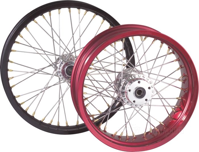 Vorderrad-Nabe von Kustom Tech; für 40 Speichen; Aluminium, poliert; Ø Zentrierbund: 50 mm; Doppelflansch 5/16”-18 Gewinde; Anzahl Speichenbohrungen: 40; passende Radachse Ø: 3/4 ”; mit Radlagern (1973-1999), Dichtringen; Bruttogewicht: 2.09 kg