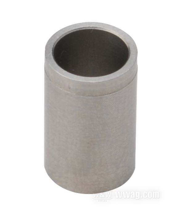 Buchse von S&S; für Drosselklappenwelle; für S&S Super B Vergaser; Stahl; Länge: 12.7 mm; Innen-Ø: 6.4 mm; Außen-Ø: 8 mm; Bruttogewicht: 10 g