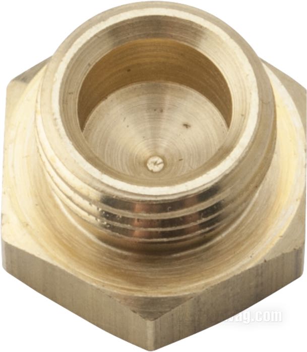 Ablassschraube von S&S; für Schwimmerkammer; für S&S Super B, E, G und Two Throat Vergaser; auch für S&S Two Throat Vergaser; Messing; Gewinde: 1/2”-20; Bruttogewicht: 10 g