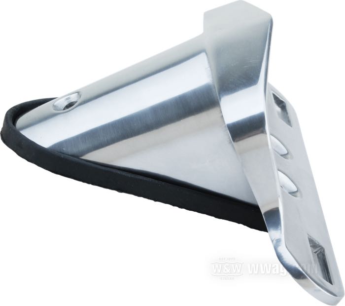 Support de feu arrière et de plaque »Slimline«; pour feu arrière type Lucas 564; aluminium, poli; largeur x hauteur: 180 x 3.5 mm; poids brut: 350 g