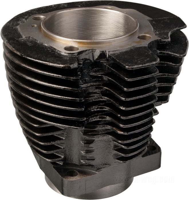 Cilindro; apropiado para 1000 cc Sportster late 1973-1985; delantero; hierro fundido, negro; diámetro nominal: 3-3/16 ”; Ø int.: 80.85 mm; reemplaza OEM HD 16464-73C; peso bruto: 5.87 kg