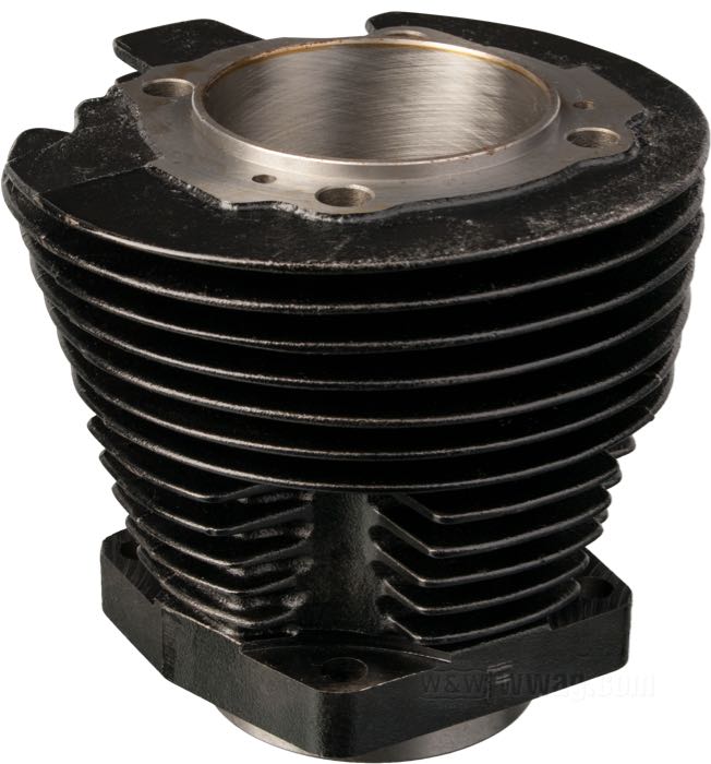 Cilindro; apropiado para 1000 cc Sportster late 1973-1985; delantero; hierro fundido, negro; diámetro nominal: 3-3/16 ”; Ø int.: 80.85 mm; reemplaza OEM HD 16464-73C; peso bruto: 5.87 kg