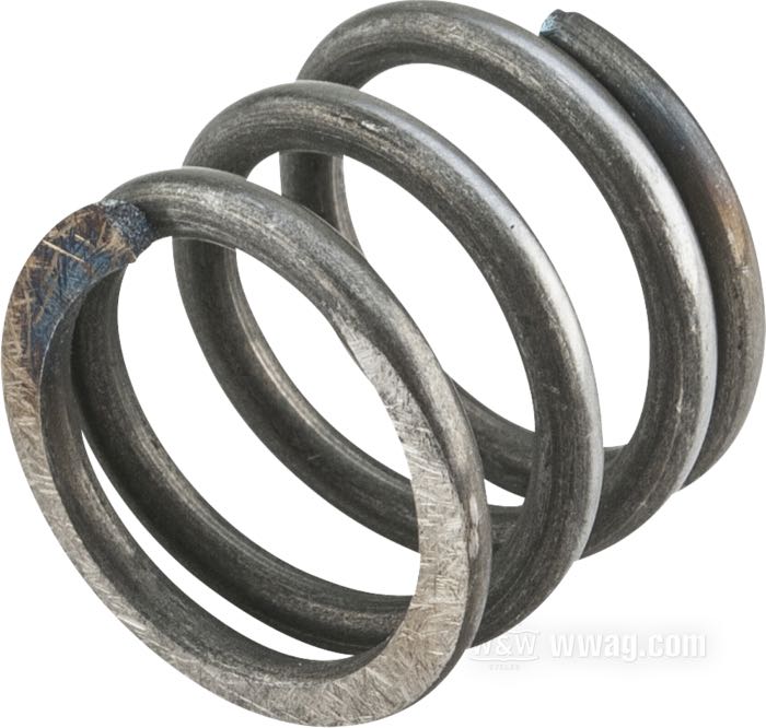 Spring; for Showa fork; fits Sportster, FX(R) 1984-1987; rebound; spring steel; replaces OEM HD 45382-83; Japan; gross weight: 10 g