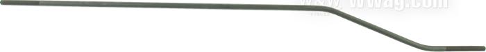 Tringle de frein de Strange Bird; adaptable à IOE 1925-1929; acier, parkerisé; position: arrière droit; filetage: 5/16”-24; remplace OEM HD 4065-25; poids brut: 280 g