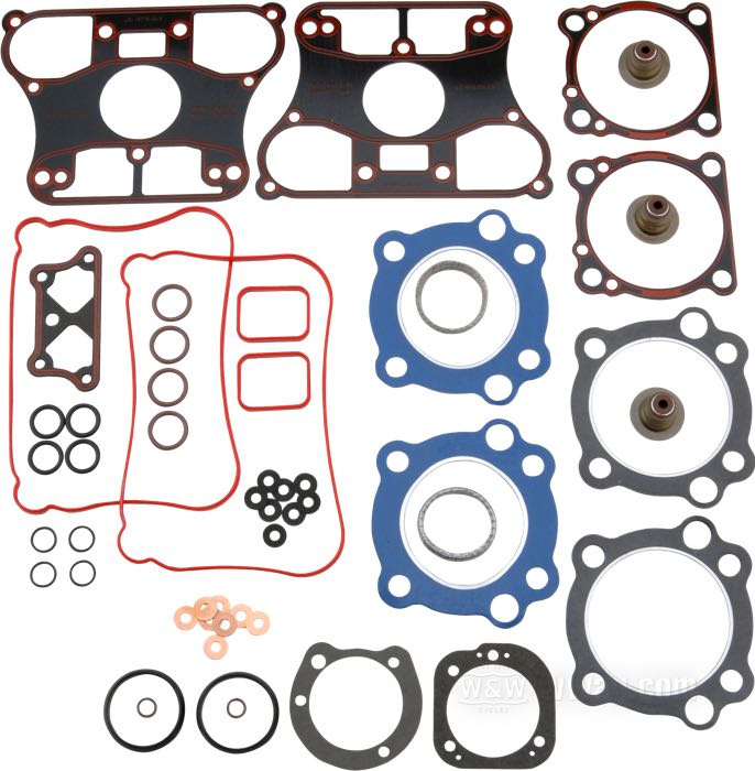 Juego de juntas de James Gaskets; para cilindros y culatas; apropiado para Sportster 883 y 1200 2007-2020; con juntas de culata 0.045” Firering; goma / acero / silicona; diámetro nominal: 3 ” / 3-1/2 ”; reemplaza OEM HD 17049-04A; EE. UU.; peso bruto: 397 g