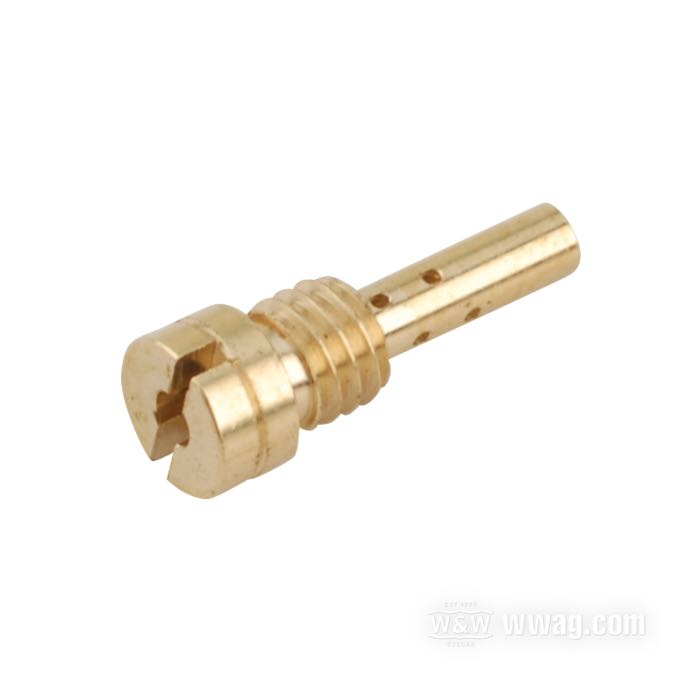 Chiclé intermedio ; apropiado para Sportster 1976-1987, Big Twin 1976-1989; latón; para carburadores Keihin de mariposa; rosca: M4.5; #54; peso bruto: 10 g