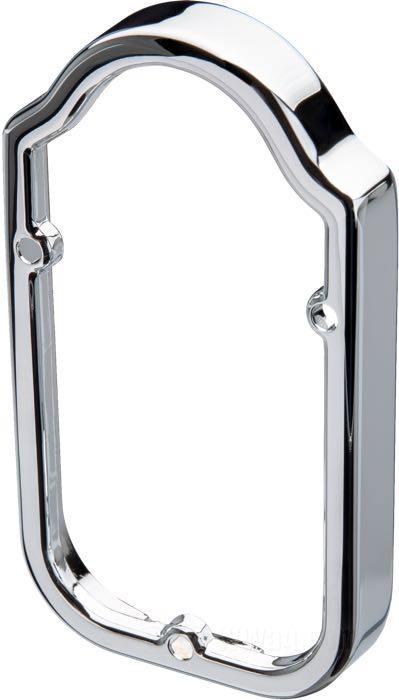 Anillo del faro; para piloto tipo Tombstone; apropiado para todos modelos Twin 1947-1954; aluminio fundido, cromado; reemplaza OEM HD 68086-47T; peso bruto: 90 g