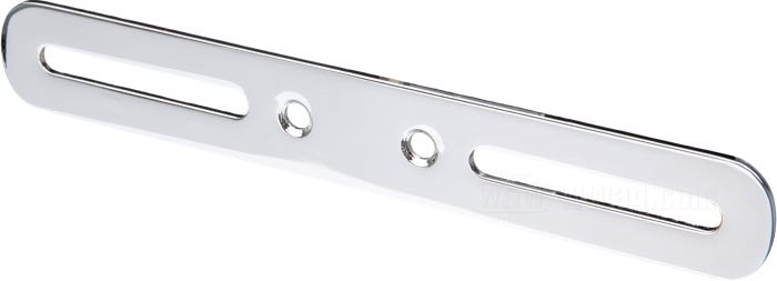 Soporte de matrícula; para piloto tipo Tombstone; apropiado para todos modelos Twin 1947-1954; acero, cromado; reemplaza OEM HD 68150-47; peso bruto: 80 g