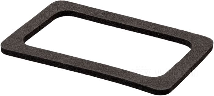 Gasket; for License plate light; for Tombstone 1947-1954; foam rubber; replaces OEM HD 68121-47; gross weight: 1 g