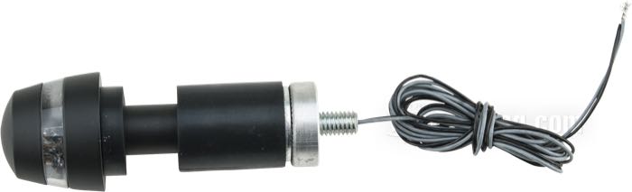 Blinker (einzeln) »BL 2000« von Kellermann; Aluminium / Acrylglas, schwarz; Ø 28 mm; Glühlampen-Typ: LED; Linse: extrem dunkel; 12 V; E13 geprüft; Deutschland; Bruttogewicht: 159 g