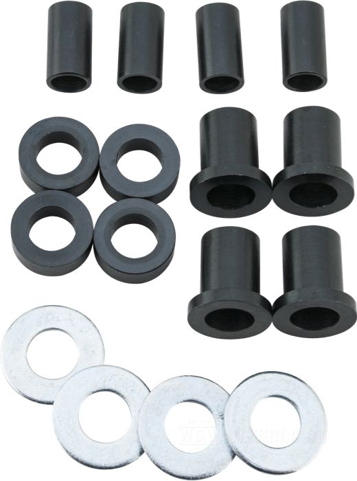 Kit boccole; per ammortizzatori Standard; atto per Sportster 1979-2003, FXR e Touring 1980-2005; acciaio, parkerizzato; Germania; peso lordo: 204 g