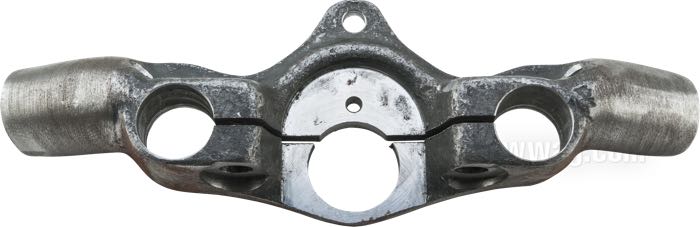 Partie centrale de Samwel Supplies; pour Fourche Springer ; offset -3°; acier, naturel; poids brut: 990 g