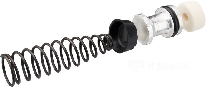 Kit de reparación; para cilindro freno a mano 1972-1981; para partes OEM y rèplica; aluminio / nylon / acero para resortes; líquido de freno preciso: DOT 5; reemplaza OEM HD 45063-72; ADVERTENCIA: Antes de la instalación, compruebe si las piezas son idénticas a las existentes. Después de la instalación, compruebe que el orificio del depósito de expansión esté libre.; peso bruto: 30 g