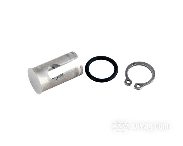 Nipplo di Kustom Tech; per Comando frizione a mano; per comandi Kustom Tech Deluxee Classic; acciaio inox; lunghezza: 21.5 mm; Ø 11 mm; peso lordo: 30 g