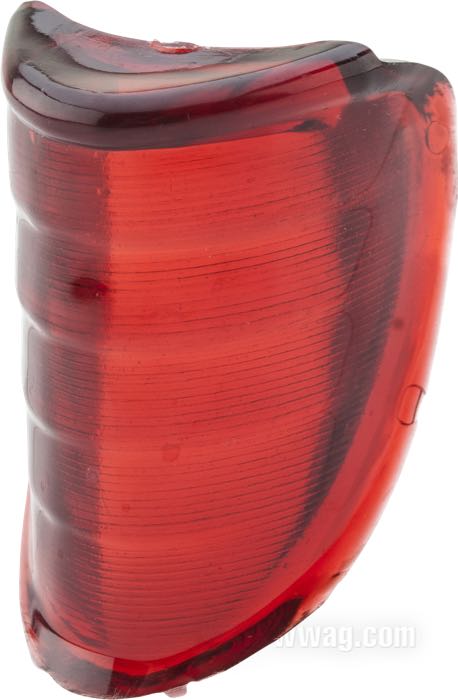 Cabochon pour feu arrière; pour feu arrière Beehive 1939-1946; plastique, rouge; remplace OEM HD 68090-39T; poids brut: 40 g