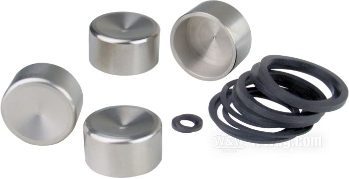 Piston d'étrier frein; adaptable à modèles 2000-2007 (sauf XL 2004→); acier inox; position: avant ou arrière; Ø piston hydraulique: 33.3 mm; remplace OEM HD 44313-01; poids brut: 220 g