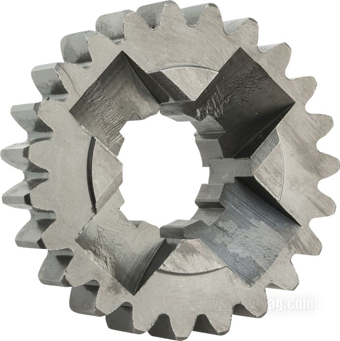 2nd gear; for Main shaft; fits 4-speed Sportster 1956-1990; steel; number of teeth: 23; replaces OEM HD 35296-56; gross weight: 380 g