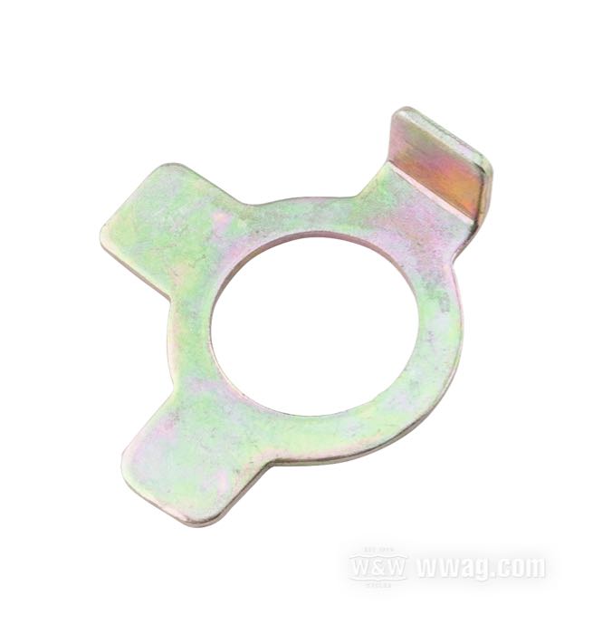 Arandela seguridad; para tornillo del gatillo de cambio; apropiado para K, Sportster 1954-1985; acero; reemplaza OEM HD 34067-52; peso bruto: 10 g