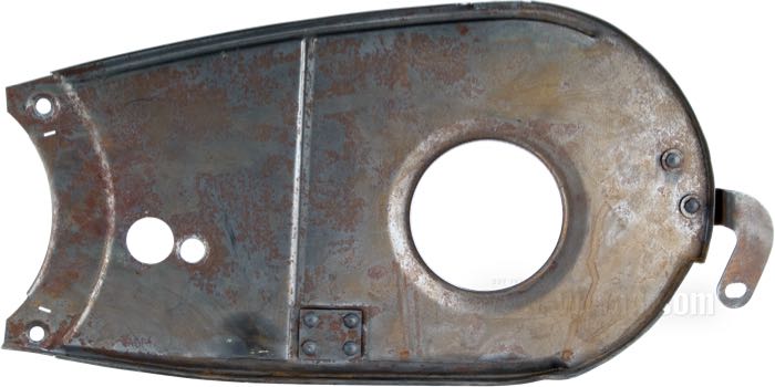 Cache primaire intérieur de The Cyclery; adaptable à modèles V 1936; tôle d'acier, naturel; remplace OEM HD 3805-36; poids brut: 1.06 kg
