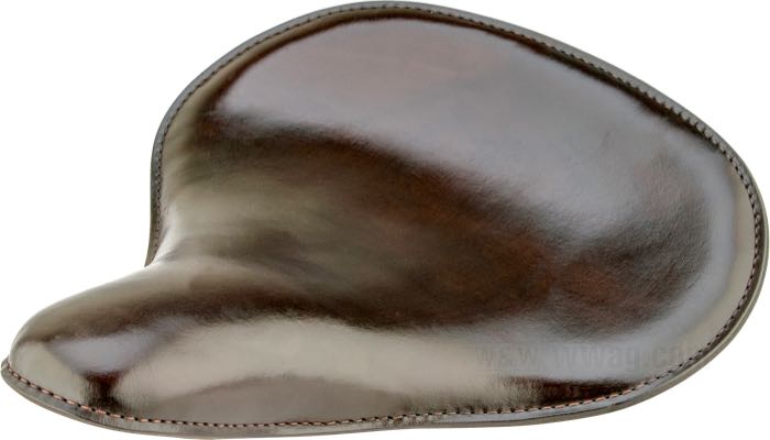 Monosella »KR Style«; vacchetta / acciaio, marrone scuro; lunghezza x larghezza: 410 x 350 mm; distanza delle molle o perni di fissaggio: 170 mm; filettatura dei bulloni di fissaggio: 5/16”-24; Europa; peso lordo: 2.79 kg