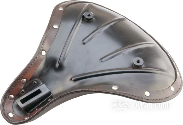 Monosella »KR Style«; vacchetta / acciaio, marrone scuro; lunghezza x larghezza: 410 x 350 mm; distanza delle molle o perni di fissaggio: 170 mm; filettatura dei bulloni di fissaggio: 5/16”-24; Europa; peso lordo: 2.79 kg