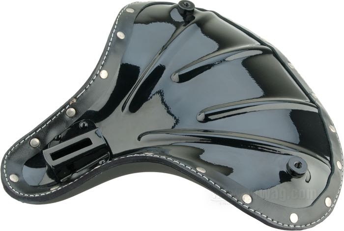 Monosella »Super Sport« di Samwel Supplies; vacchetta, nero; lunghezza x larghezza: 400 x 385 mm; distanza delle molle o perni di fissaggio: 277 mm; filettatura dei bulloni di fissaggio: 5/16”-24; con kit di fissagio; peso lordo: 1.7 kg