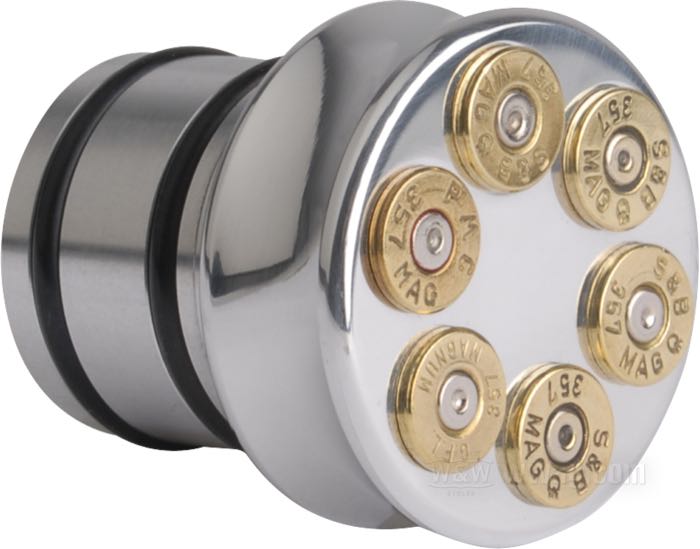 Bouchon de remplissage »Bullet« de CPV; pour tubulure de remplissage 1-1/4”; sans jauge; aluminium, poli; Europe; poids brut: 130 g