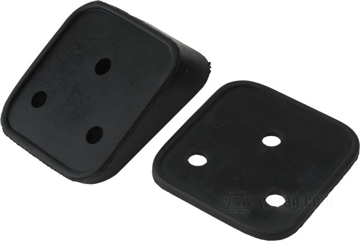 Montageauflage; für Kennzeichenhalter; für WW 11-008; Gummi; Bruttogewicht: 80 g
