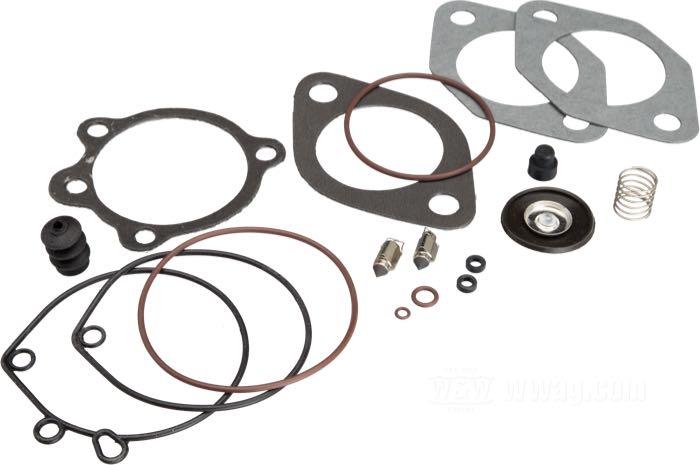 Kit di riparazione; per carburatori Keihin 1979-1989; acciaio per molle / acciaio / gomma / carta; per carburatori Keihin a farfalla; rimpiazza OEM HD 27006-92T; peso lordo: 10 g