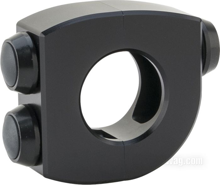 Button switch unit »mo.switch« by motogadget; for Horn / Turn signal / Starter motor; for 1” handlebars; with three button switches; billet aluminum, black housing, black buttons; width: 20.5 mm; Ø 49 mm; Germany; gross weight: 96 g