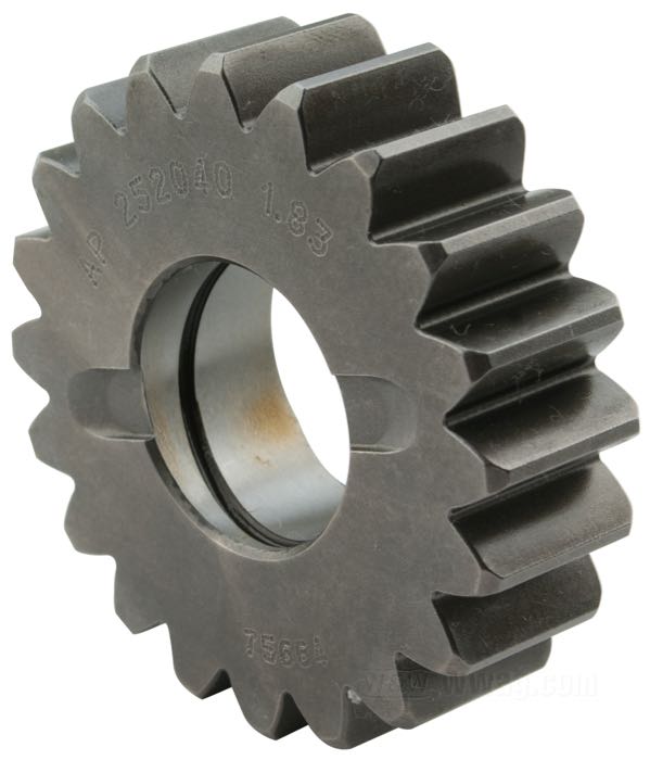 Zahnrad 2. Gang von Andrews; für Nebenwelle; passend für 4-Gang Sportster 1958-1990; Stahl; Anzahl der Zähne: 20; ersetzt OEM HD 35750-58B; Bruttogewicht: 270 g