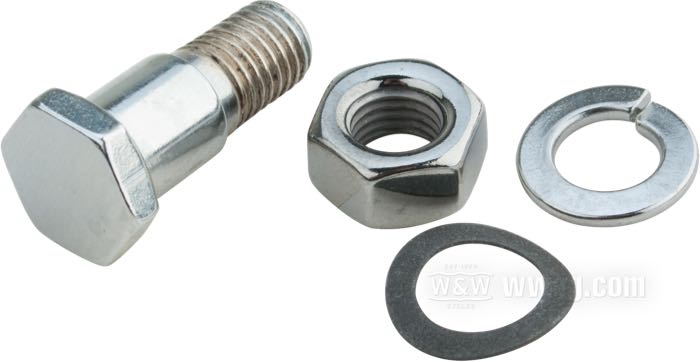 Schraube von Colony; für Schaltgestänge; passend für Modelle 1936-1954 mit Handschaltung und 1951-1964 mit Fußschaltung; Stahl, verchromt; ersetzt OEM HD 33879-36; USA; Bruttogewicht: 30 g