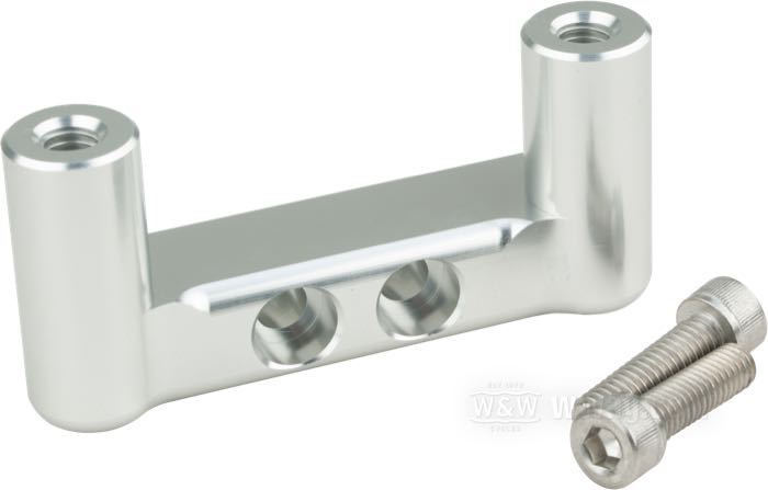 Soporte »FiltroMax« de Lowbrow Customs; para Soporte del motor; apropiado para Big Twin 1970-1999; aluminio macizo, pulido; con tornillos; peso bruto: 584 g