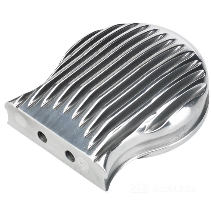Soporte »FiltroMax« de Lowbrow Customs; para Filtro de aceite; aluminio fundido, pulido; rosca para filtrante de aceite: 3/4”-16; con tornillos; con Racores de tubo de aceite; peso bruto: 183 g